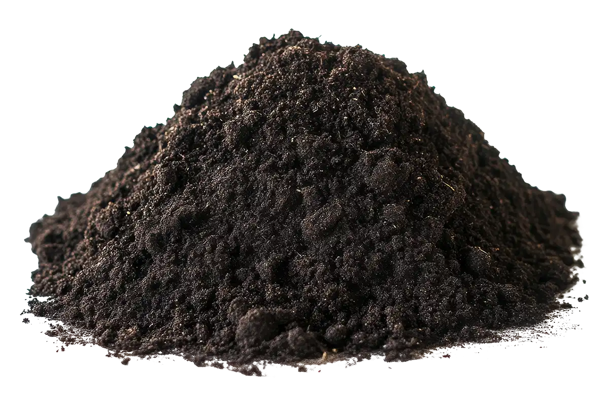 top-quality soil and compost